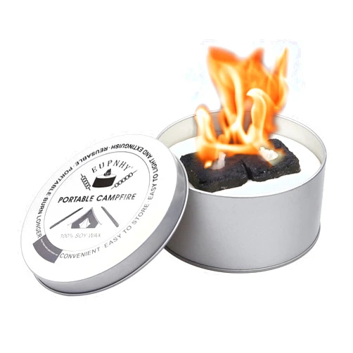 EUPNHY Portable Campfire | Portable Fire Pit | smores maker | Lightweight and Portable | 3-5 Hours of Burn Time | Convenient-No Wood-No Embers-No Hassle | Great Gifts for Picnics, Camping and More.