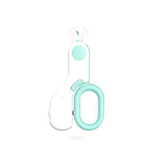 Leo's Paw Cat Nail Clipper with LED Light for Safe Cat Claw Trimming Professional Feline Trimmer & Cat Claw Clipper with Sharp Stainless Steel Blades and Childproof Lock Suits All Small Animals (Mint)
