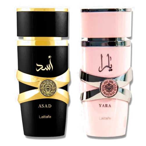 Generic Lattaffa Asad & Lattaffa Yara gift set 2 Piece for men and women