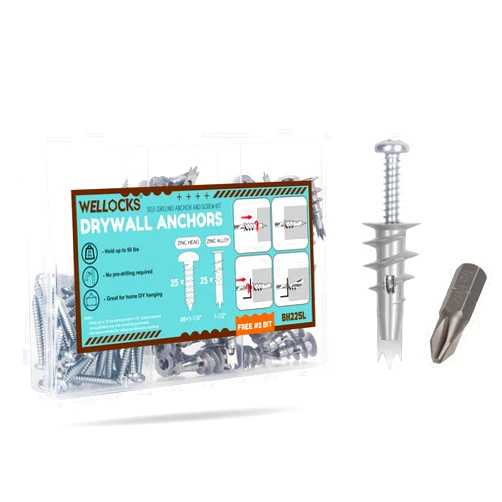 Wellocks Drywall Screws 50 PCS #8×1-1/4