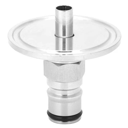 Atyhao Liquid Post,1.5in Liquid Lock Post Tri Clamp to Ball Connector Beer Brewing Accessory Brewer Fitting