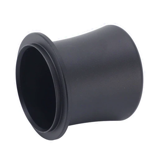 Yosoo Aluminum Alloy Coffee Dosing Cup Antistatic Design Fine Mesh Filter Easy to, Compatible with 51mm, 53mm, 54mm Portafilter (Black)