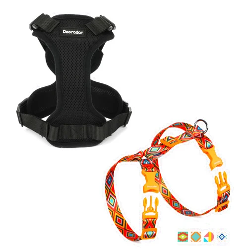 Dooradar Cat Harness and Leash Set, Escape Proof Safe Adjustable Kitten Vest Harnesses for Walking, Easy Control Soft Breathable Mesh Jacket