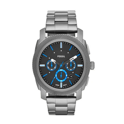 Fossil Machine Men's Watch with Stainless Steel or Leather Band, Chronograph or Analog Watch Display