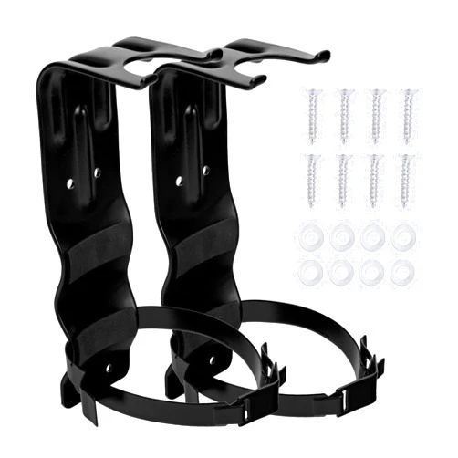 Watayo 2 Pack Fire Extinguisher Brackets- 5 LB Fire Extinguisher Wall Mount Bracket- Metal Heavy Duty Fire Extinguisher Holder for Home, Car, RV, Truck, Mini Fire Extinguishers