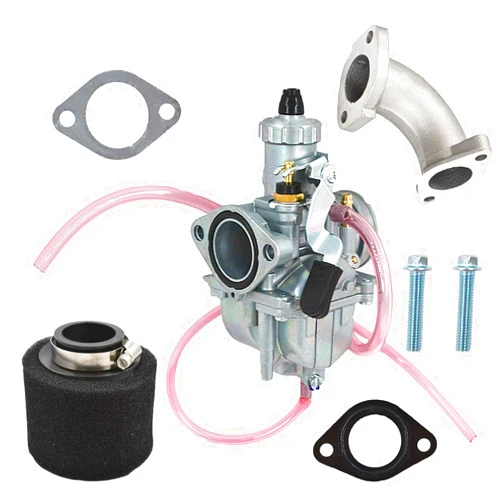 Labwork VM22 26mm Carburetor with Air Filter Intake Pipe Replacement for Pit Dirt Bike 110cc 125cc Lifan YX