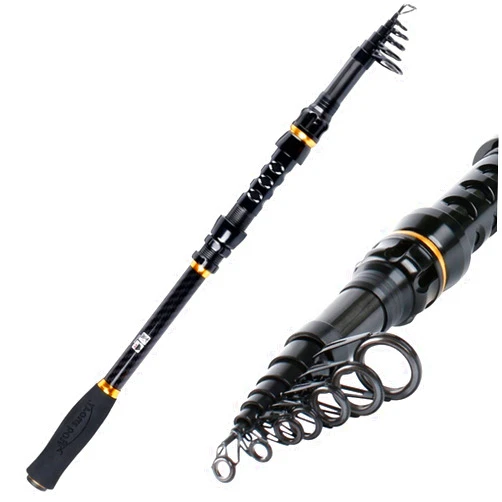 JWXFGHJT Fishing Set Superhard Power Hand Telescopic Fishing Rod Carp Lure Sea Spinning Carbon Fishing Rod Fishing Tackle Pesca Fishing Tackle Kit