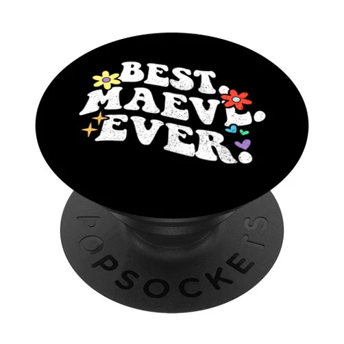 Personalized Name Mothers Day outfit For Women Retro Groovy Best Maeve Ever First Name Mother's Day Girl PopSockets Adhesive PopGrip
