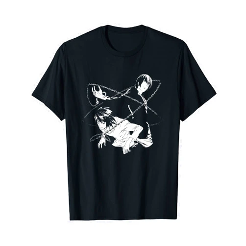 Death Note Light and L Chains T-Shirt