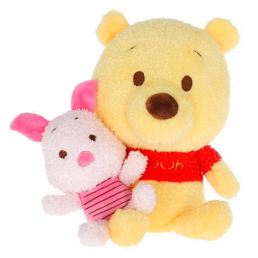 KIDS PREFERRED Disney Baby Winnie The Pooh Plush with Little Piglet Cuteeze Collectible Plush Stuffed Animal, Winnie The Pooh Stuffed Animal Baby Toy