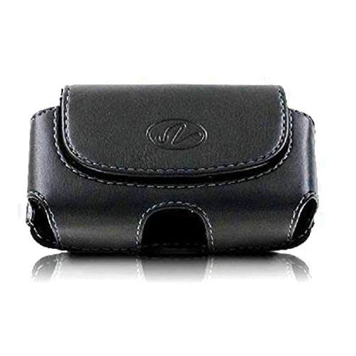 Wonderfly Horizontal Holster for Flip Phone or Smartphone Up to 4.25x2.25x0.85 Inch in Dimensions, a Leather Carrying Case with Belt Clip and Belt Loops