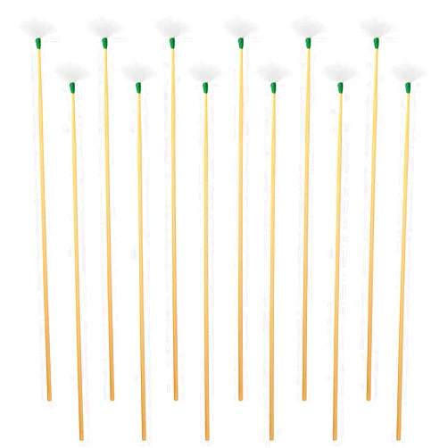 TXIN 12 Pieces Goose Feather Ear Pick, Bamboo Handle Ear Wax Remover, Ear Picker Cleaner, Ear Curette Cleaning Stick, Wood Earwax Removal Tool for Adult Men Women Ear Care Supplies