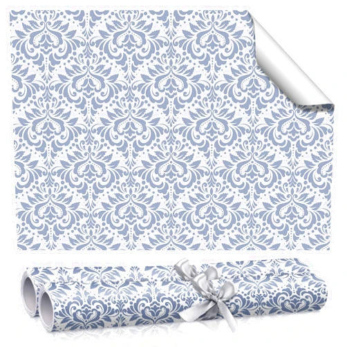 BBTO 10 Sheet Damask Drawer Liners for Dresser Lavender Scented 15.8 x 22 Inch Fragrant Paper Liner for Cabinets Shelves Non Adhesive Drawer