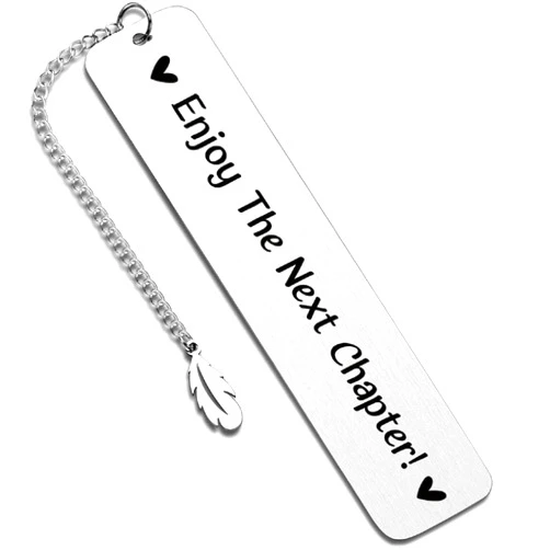 TAOLIN QING Funny Metal Bookmark Gift,Engraved