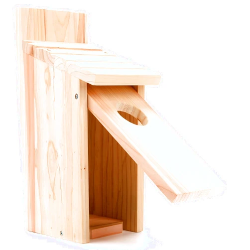 Oceek Cedar Blue Bird Box House Wood Bird House Bluebird Box House Cedar Wren and Chickadee Wren Home Outdoor Hanging Wood Birdhouse Assembled OceeK Hummingbird House (1Pack 3115 Assembled)