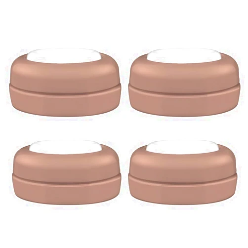 Maymom Screw Lids Aka Travel Caps with Rewritable Sealing Disc Compatible with Avent, Maymom Wide Mouth Bottles; Cap Replace Avent Natural Bottle Sealing Ring and Sealing Disc, 4pcs. (Brown)