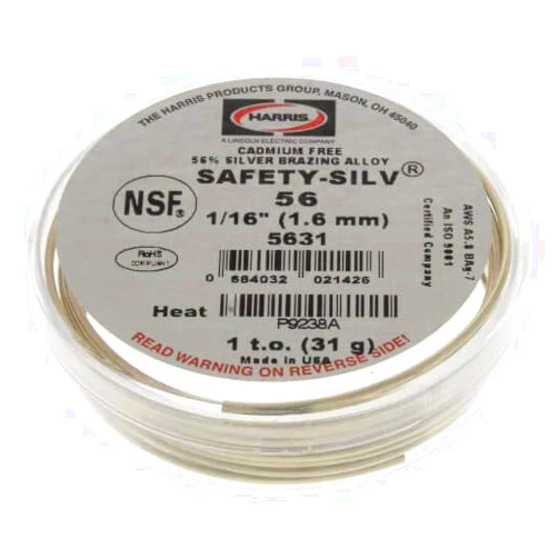 Generic Harris Safety-Silv 56 High-Silver Brazing Alloy Wire (1 per Pack)