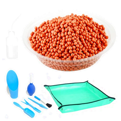 Planterhoma 4lb LECA Clay Pebbles 4-5MM- Brown Clay Balls for Plants, Leca Balls for Plants, Horticultural Grade for Soil Hydroponics Aquaponics