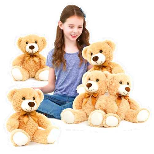 MorisMos Small Teddy Bears 14'' Teddy Bears in Bulk, Teddy Bears Stuffed Animals Bulk - Bulk Teddy Bears for Wholesale Teddy Bears for Baby Shower & Gender Reveal, Teens Girls Kids Gifts