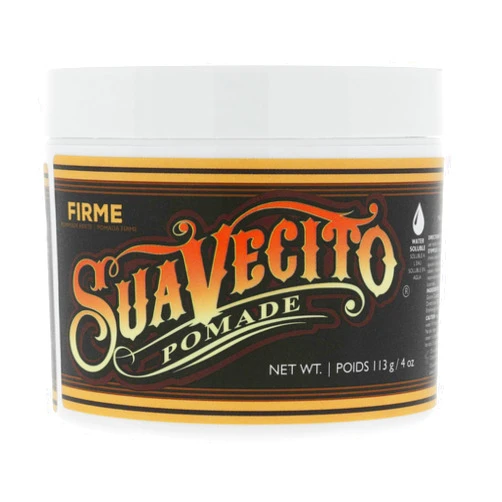 Suavecito Pomade Firme (Strong) Hold - Strong Hold Hair Pomade For Men - Medium Shine Water Based Flake Free Hair Gel - Easy To Wash Out - All Day Hold For All Hair Styles