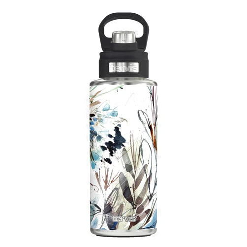 Tervis Kelly Ventura Protea Triple Walled Insulated Tumbler Travel Cup Keeps Drinks Cold, 32oz Wide Mouth Bottle, Stainless Steel
