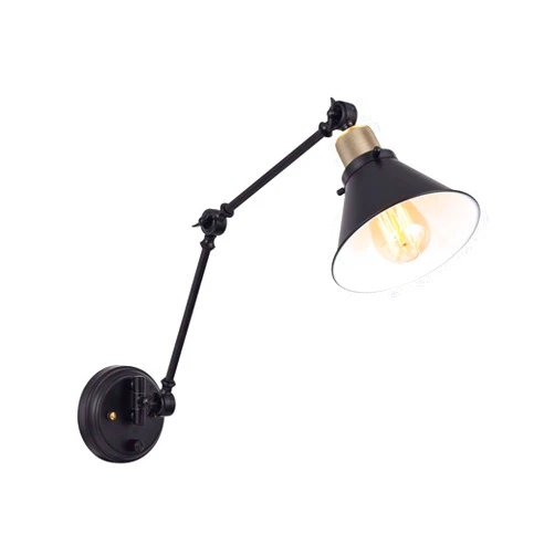 XIANGGUI 1983 Wall Sconce Lighting Plug in Wall Sconces, Dimmable Wall Sconce with Switch, Swing Arm Wall Lights Plug in Wall Mounted Light Industrial Wall Sconces with。 Wall Lights