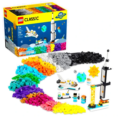 LEGO Classic Space Mission 11022 Building Set; Includes 10 Space Toy Mini Builds in 1 Playset for Ages 5+ (1,700 Pieces)