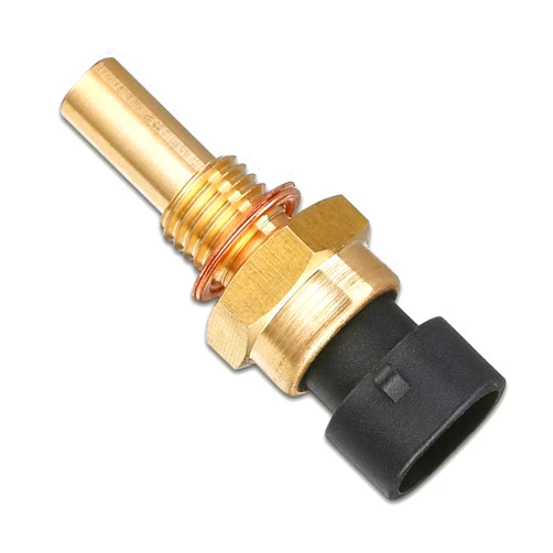 Gseigvee Pack-1 Automobile Water Temperature Sensor, Replacement Parts 15404280 12191170 60811520 12608814, 2Pin Plug Engine ECT Temperature Sensor Accessories, Compatible with Delphi Models (Gold)