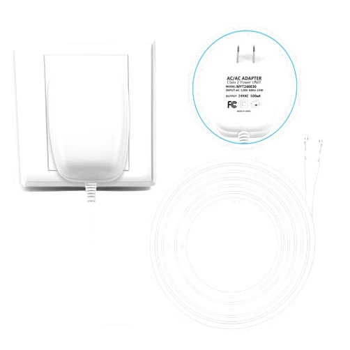 WUYELIN 24 Volt Transformer, C Wire Adapter, Competible with All Versions of Ring Doorbell and Thermostat for Ecobee,Sensi and Honeywell (with 196in Cable)