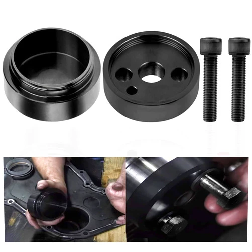Mejiao 1338 Crankshaft Seal Installation Tool Front Cover & 5046 Crankshaft Wear Sleeve Install Tool Compatible with Dodge Cummins Diesel 1989-2016 3.9L/ 5.9L/ 6.7L Engines