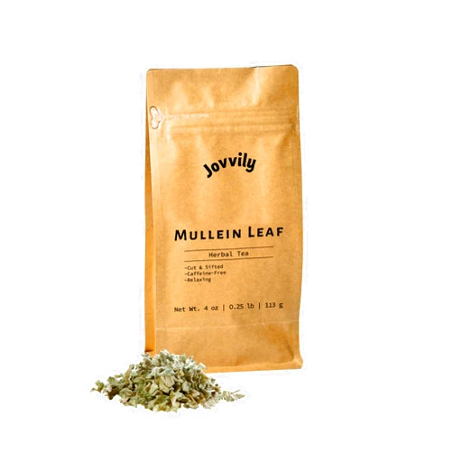Jovvily Mullein Leaf - 4 oz - Cut & Sifted - Herbal Tea - Caffeine Free