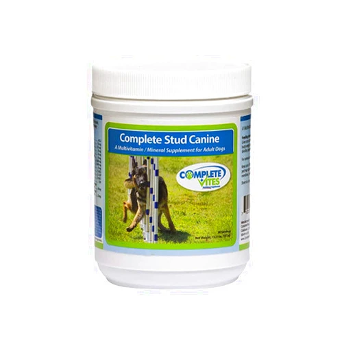 CompleteVites Stud Canine – Vitamin and Mineral Supplement for Stud Dogs-Large Dog Size(Over 25lbs)Veterinary formulated-48 nutrients-Omega Fatty Acids,Amino Acids,Digestive Enzymes + More 315 Grams