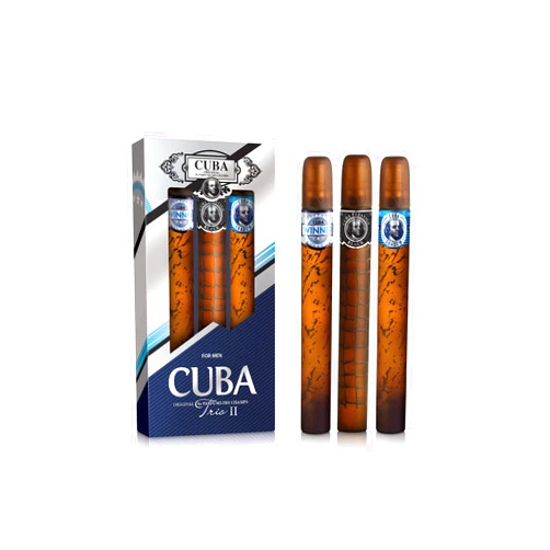 Cuba Cuba Trio 2 Men 3 Pc Gift Set 1.17oz Cuba Winner EDT Spray, 1.17oz Cuba Shadow EDT Spray, 1.17oz Cuba Prestige Black EDT Spray
