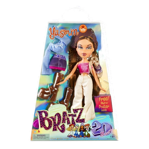 Bratz 20 Yearz Special Anniversary Edition Original Fashion Doll Yasmin with Accessories and Holographic Poster | Collectible Doll | For Collector Adults and Kids of All Ages