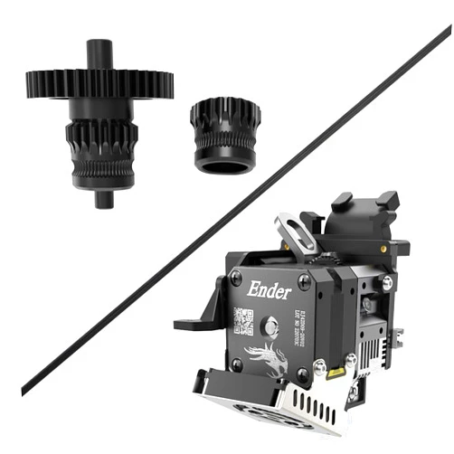 FYSETC Spriite Extruder Gear Upgrades - Ender 3 S1 Pro Hotend Replacement - Nano Coating Dual Drive Gear Bearing: Integraded Shaft POM Die Steel Filament Feed Extrusion Part CNC 3D Printer Accessory