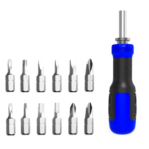 Yosinda 13-in-1 Multi-Bit Screwdriver Set - Super Durable, Comfortable Cushion-Grip Handle, Ergonomic Design for Hard-to-Reach Areas - Ideal for Home Maintenance Tasks