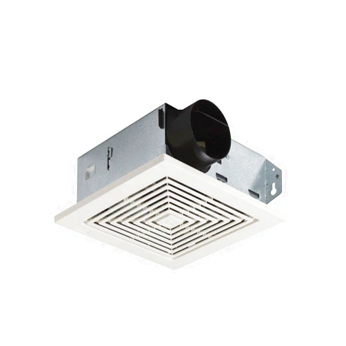 Broan-NuTone 671 Ventilation Fan, White Square Ceiling or Wall-Mount Exhaust Fan, 6.0 Sones, 70 CFM