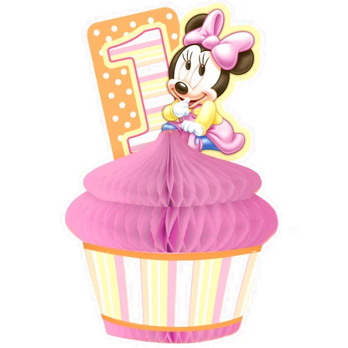 Hallmark 201223 Minnies 1st Birthday Centerpiece