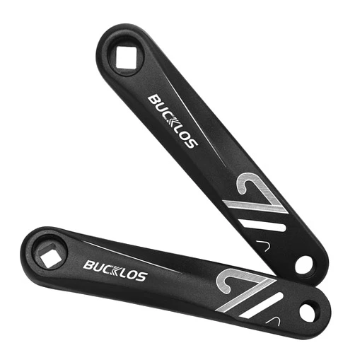 BUCKLOS Ebike Mountain Bike Square/Diamond/Hollow Crank Arm -152MM/170MM/175MM MTB Aluminum Bicycle CrankSet for Electric Bike/Road Bike/Commuter Bike/Exercise Bike/Fat Bike