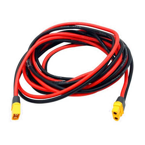 FLY RC XT60 XT60h Male to XT60h XT-60 Female Connector with 1M 12AWG Silicon Wire for RC Lipo Battery FPV Drone