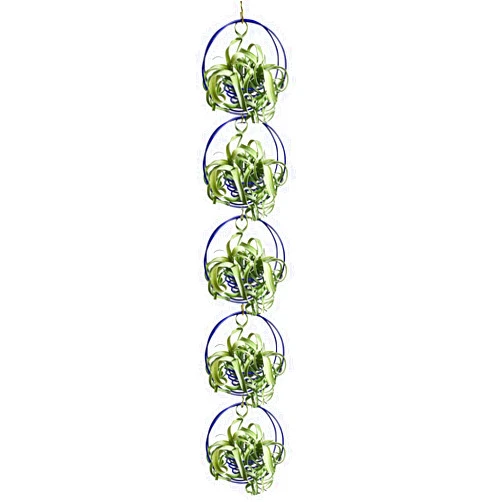 SCSFCVIUS Air Plant Hanging Holder Planter - Plant Hanger Display Frame DIY Kit Aluminum Wire Indoors Outdoors Plants Not Included (Dark Blue)