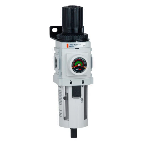 PneumaticPlus PPP3-N02BG Compressed Air Filter Regulator Piggyback Combo 1/4