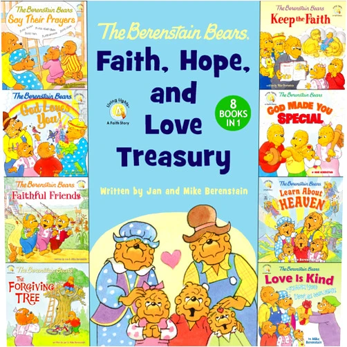 By Jan & Mike Berenstain (Author) Format: Kindle Edition The Berenstain Bears Faith, Hope, and Love Treasury: 8 Books in 1 (Berenstain Bears/Living Lights: A Faith Story)