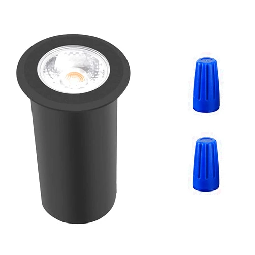M RNEHON RNEHON 5W In-Ground Well Light,Low Voltage 12-24V, In-Ground Lighting,IP67 Waterproof, Aluminum, 3000K Outdoor Lighting for Yard,Lawn,Garden,Patio,Black Pack of 1