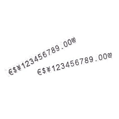 MECCANIXITY Adjustable Removable Mini Cube Price Tag Display Number Letter Price Label Stand Block Kit for Shop Counter Black on Clear,3.8x6.9mm,10 Sets