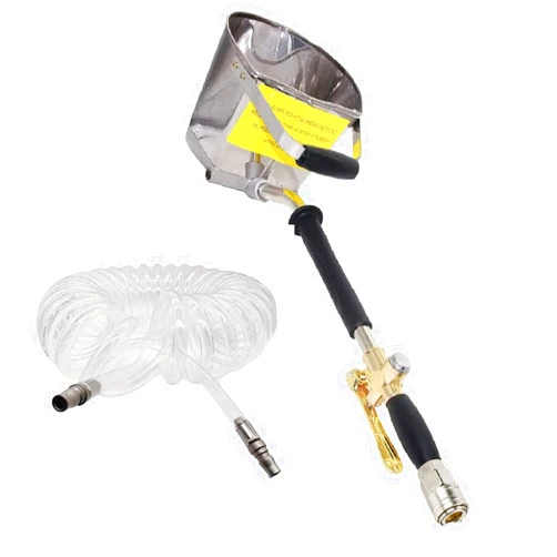YOUHO Stucco Sprayer Wall Plaster Sprayer Cement Mortar Spray Gun Hopper Tool，with Compressor Connection kit 4 Jet Pneumatic