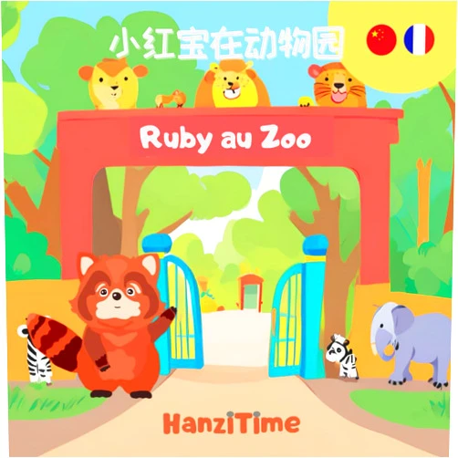 Hanzi Time,Tiana Alexandrina Ruby Au Zoo (Les Aventures de Ruby) (French Edition)
