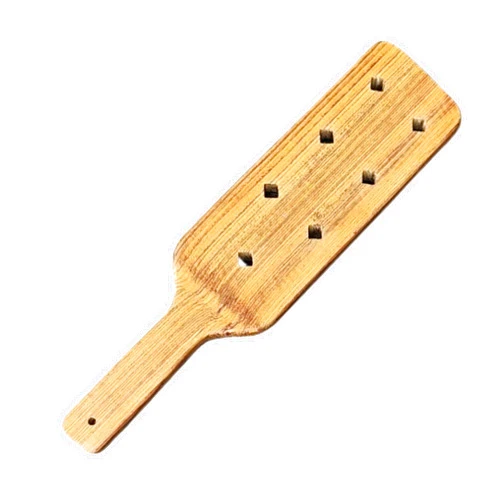 SWEETLO Wooden Paddle with Airflow Holes 13.7 inch - Solid Durable Teak Wood Paddle with Smooth Surface - Sorority Paddle Gift for Her and Him