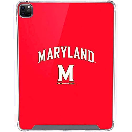 Skinit Clear Tablet Case Compatible with iPad Pro 12.9in (2021) - Officially Licensed University of Maryland Design