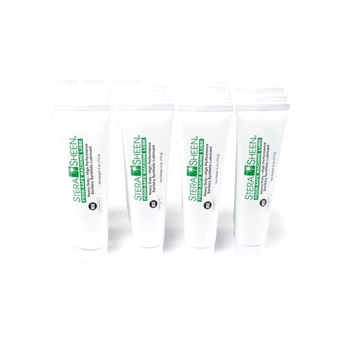 Stera Sheen - Food Safe Machine Lube - Heavy Duty, High Performance Sanitary Synthetic Lubricant - Clear Gel, Odorless, Tasteless - 4 oz Tube (12 Count)